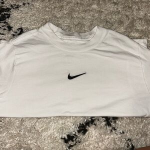 White Nike crop